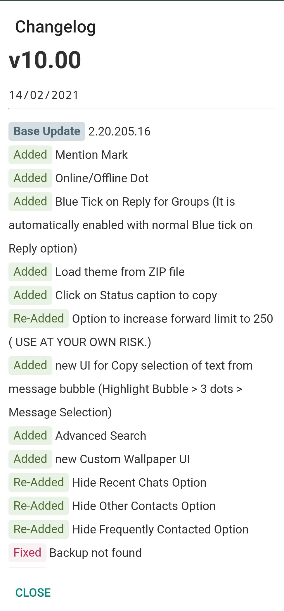 GBWhatsApp v10 جي بي واتساب